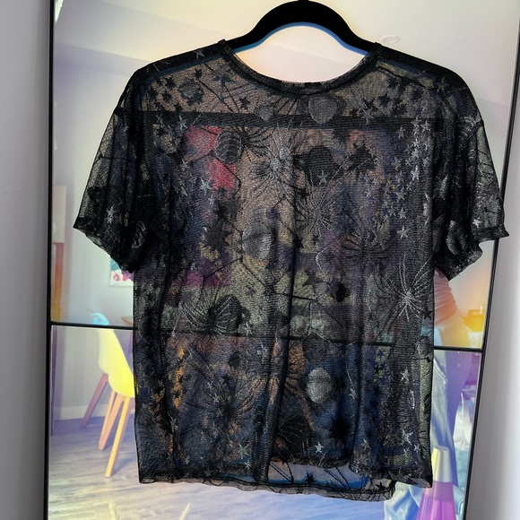 Zara galaxy see through mesh top - Picture 7 of 15